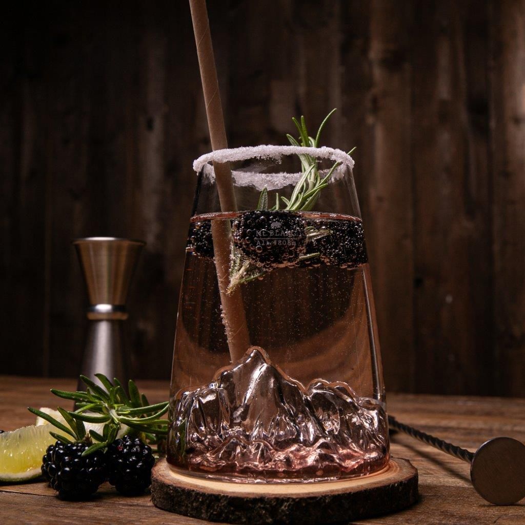 Verre design TOPOGRAPHIC Mont Blanc - Visuel 4